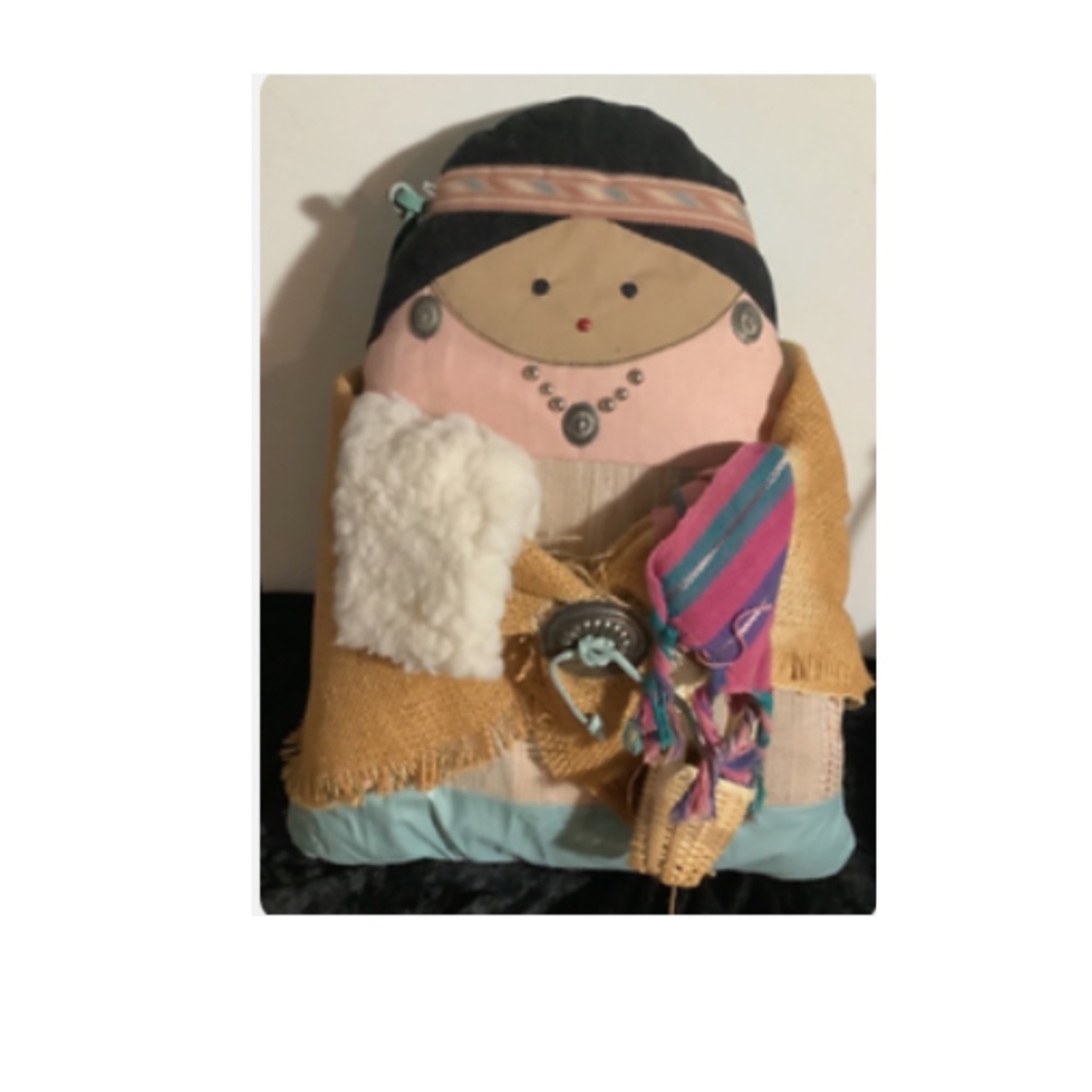 Native American Doll Soft Sculpture - Vintage